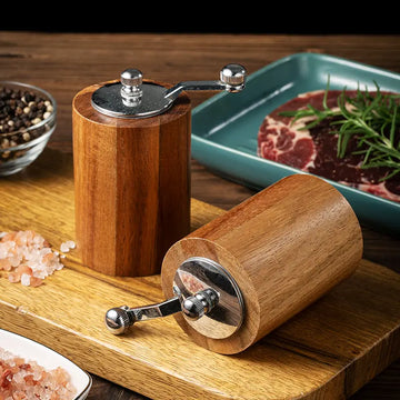 Acacia Wood Windmill  Pepper Grinder - IvyandEarth